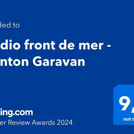 Studio Front De Mer - Menton Garavan Kültér fotó